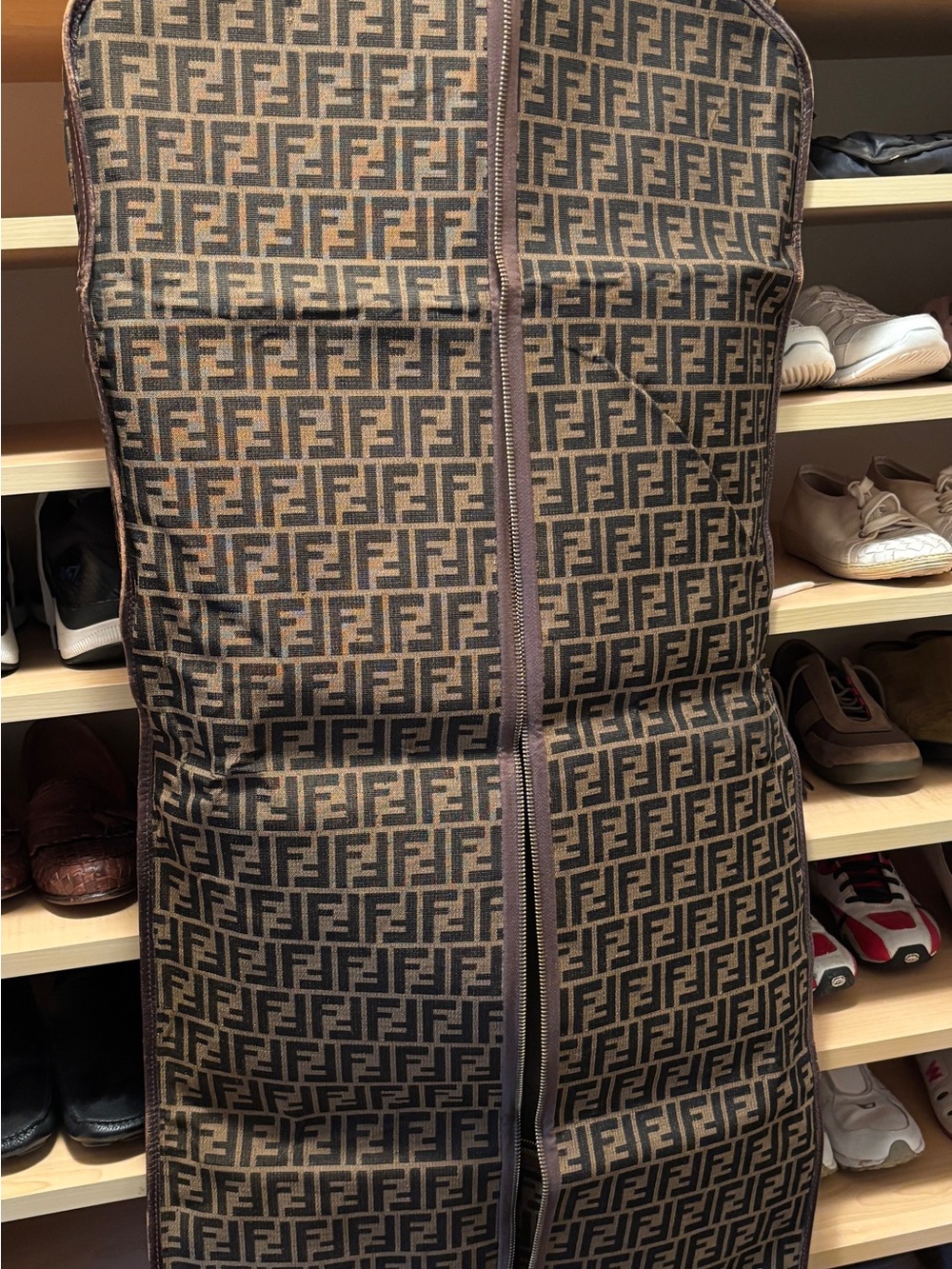 Fendi Zucca Brown & Black Monogram Garment Cover